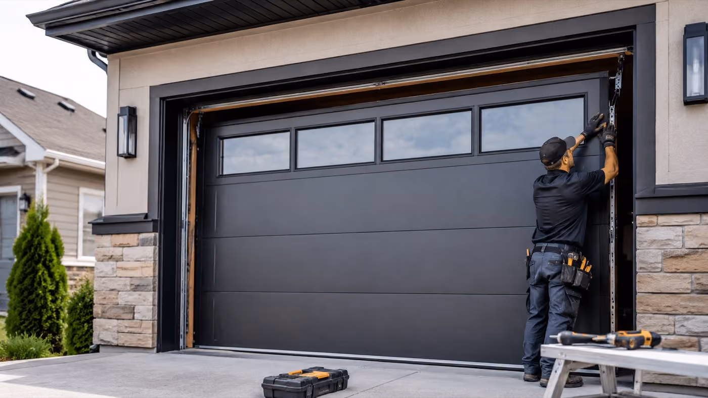 Garage door installation