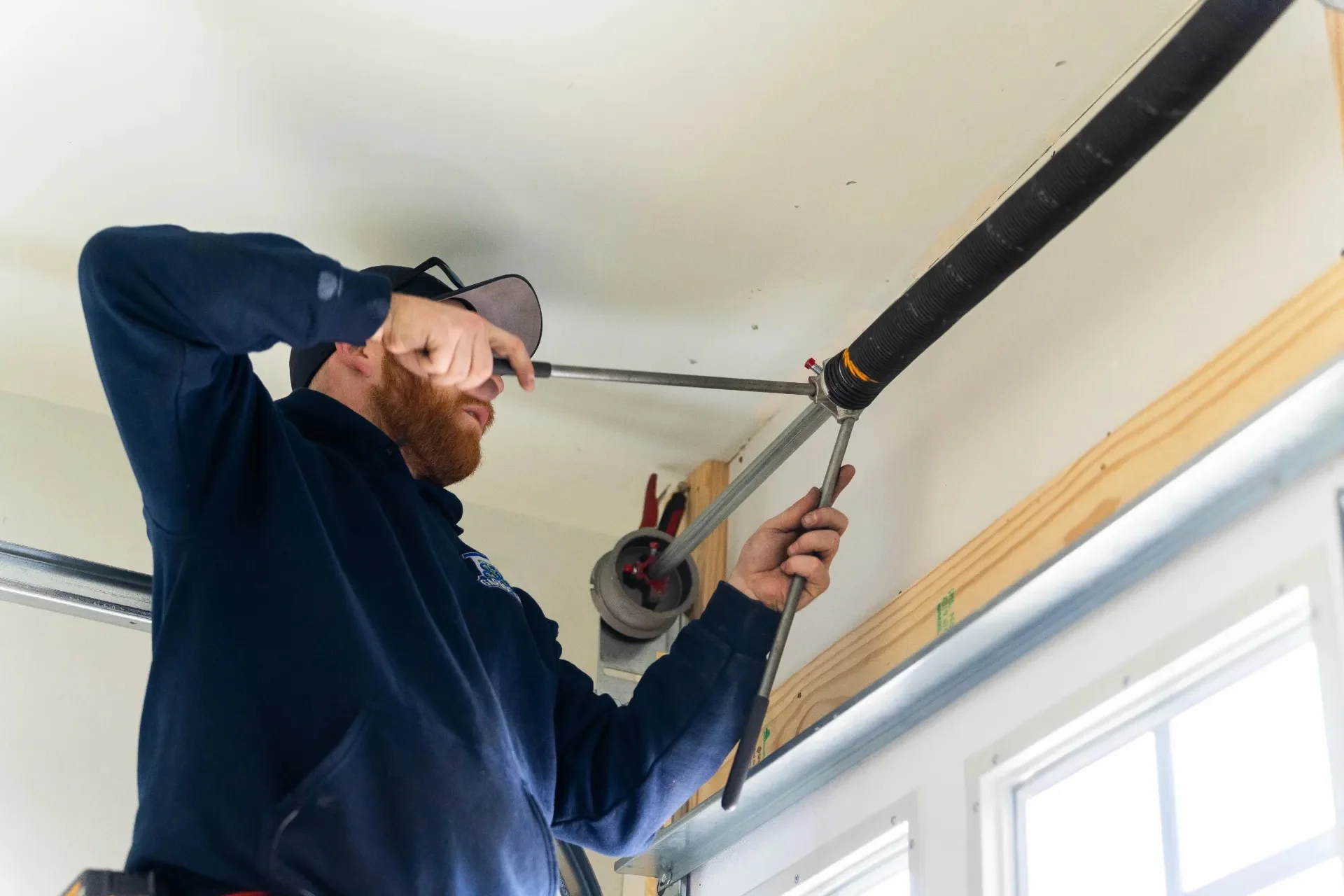 Garage door spring repair